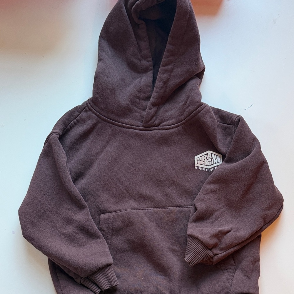 Zara Chocolate Brown Kids Hoodie